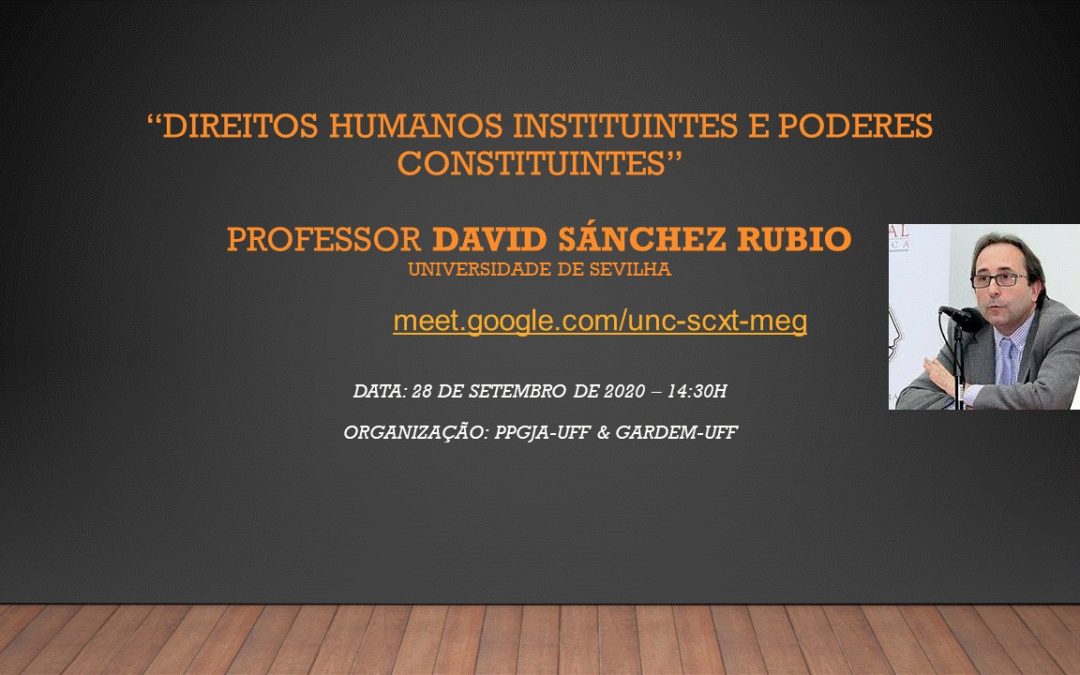 Evento com David Sánchez Rubio