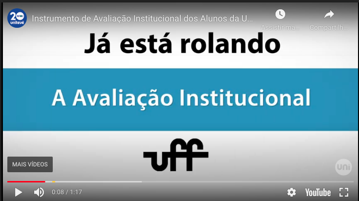 Discentes: Avaliação institucional e de disciplinas 2020.1