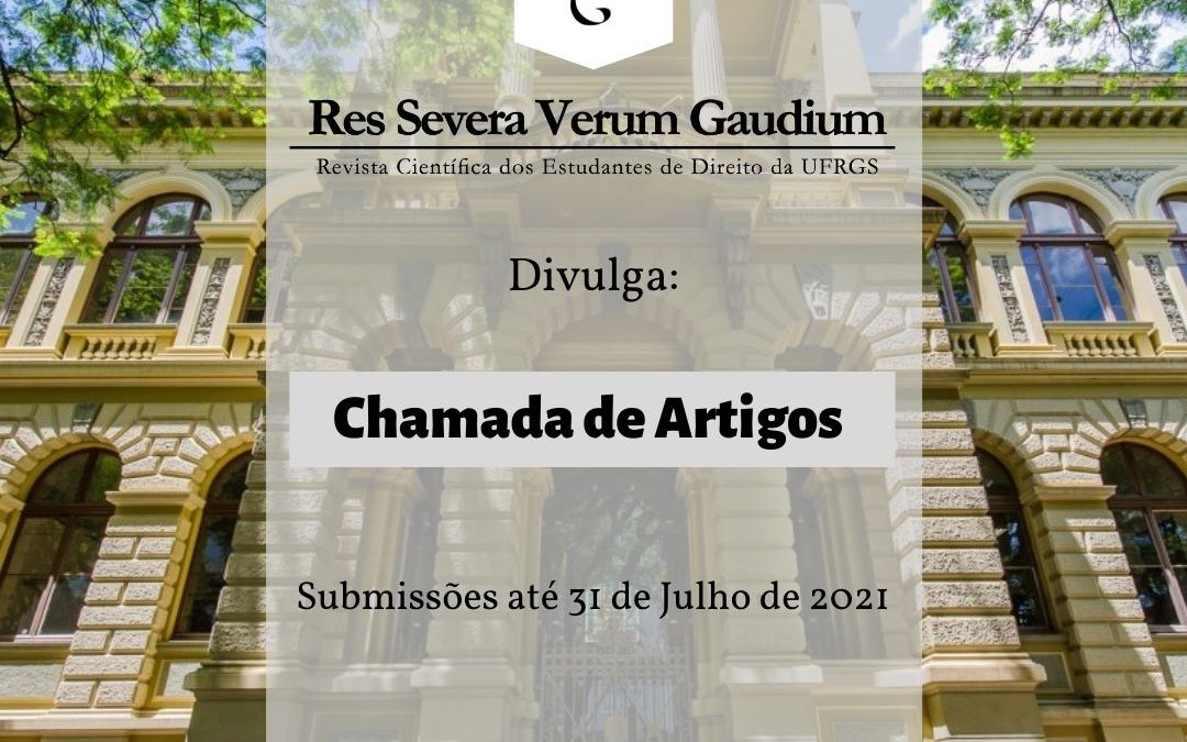 Edital para submissão de artigos: Revista de Direito da UFRGS