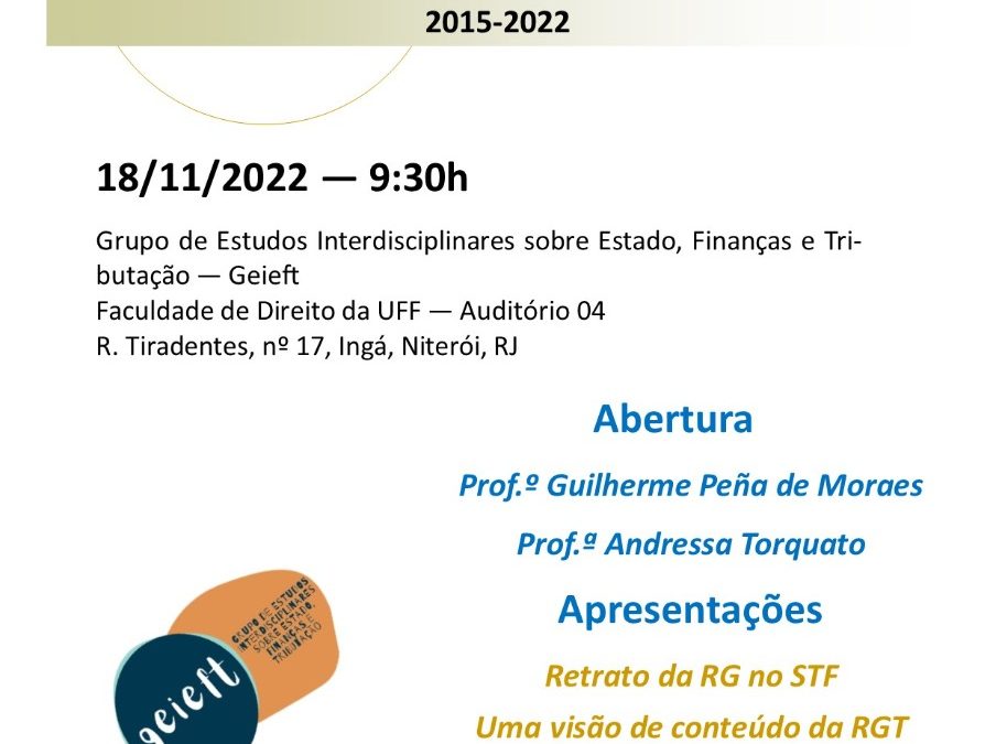 Geieft – Repercussão Geral Tributária