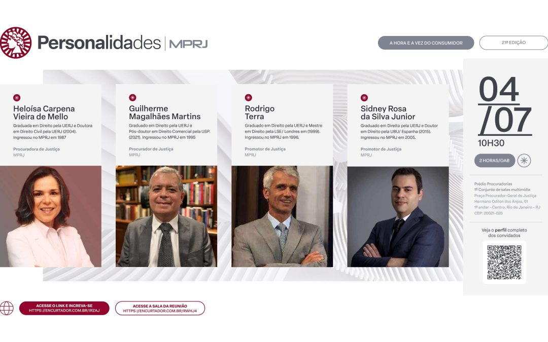 21º Personalidades do MPRJ – 04.07.2023