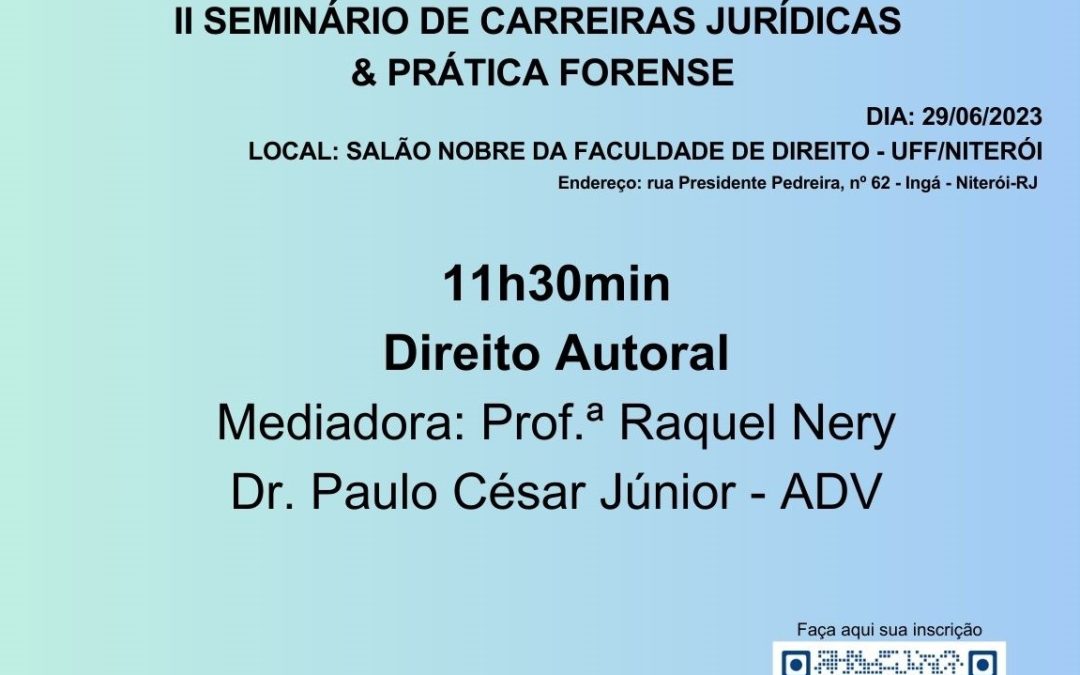 II Seminário de Carreiras Jurídicas e Prática Forense