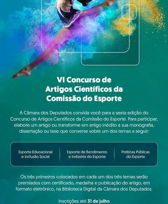 VI Concurso de Artigos Científicos da Comissão do Esporte