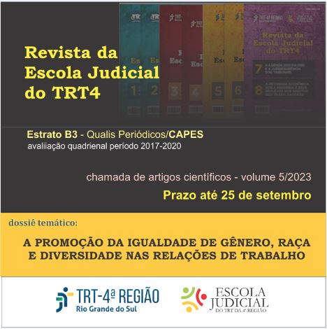 Revista da Escola Judicial do TRT4 (científica): volume 5/2023