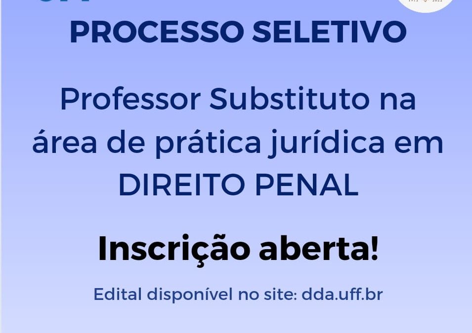Processo Seletivo para Professor Substituto – DDA