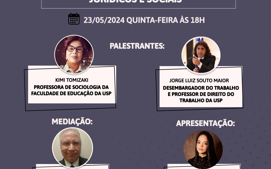 3ª live do ciclo de Debates CEJUR/Estágio de 2024