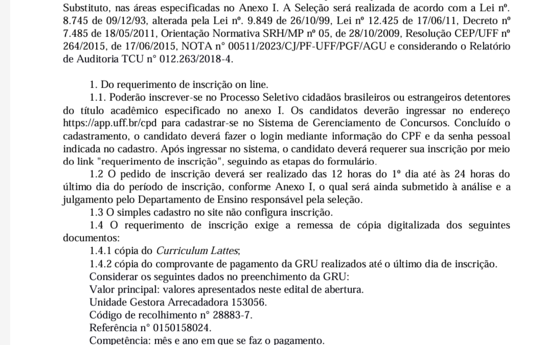 Professor substituto