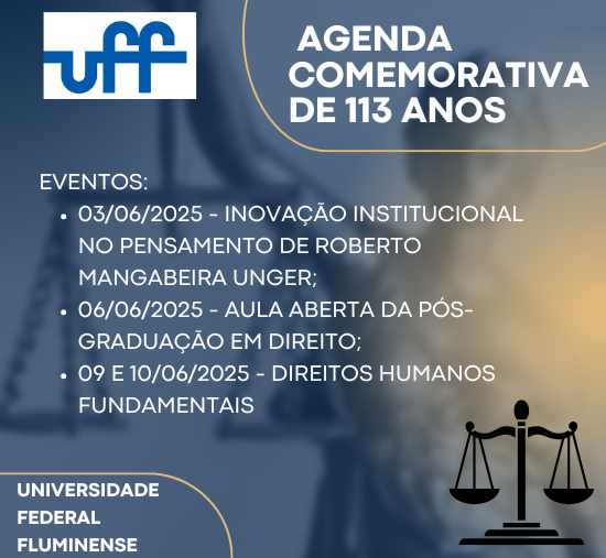 Agenda Comemorativa de 113 anos da Faculdade de Direito